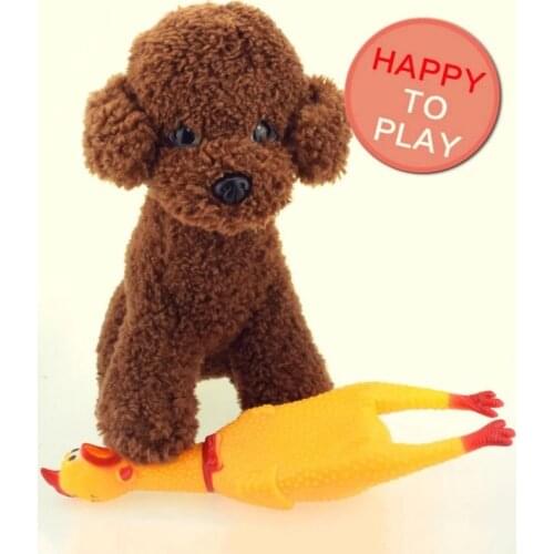 Squeeze Sound Dog Toy Screaming Chicken Pet Cat Rubber Child Toy Dog Large Supplies Multifunction Stress Reliever Tool