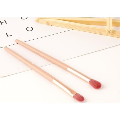 2PCS/Set Combination Crease Makeup Brushes Eyeshadow Replace Brushes Smudge Eye Makeup Brush with Case Travel Cosmetic Tool