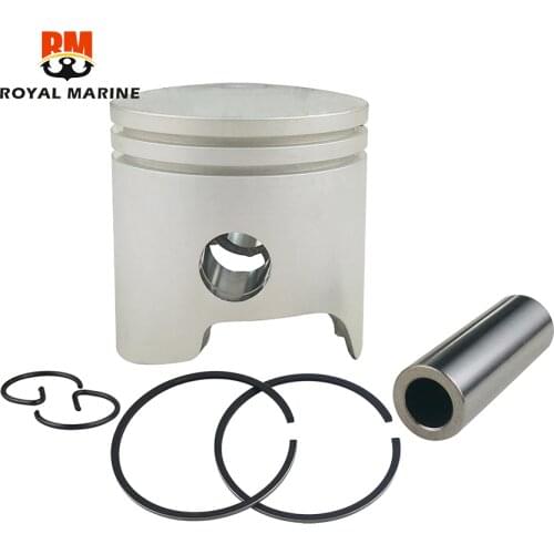 Piston Kit Std With Piston Ring For Yamaha 2T Outboard 9.9HP 15HP 682 684 63V 63W series D56mm Parsun 6E7-11631-00 682-1631-00