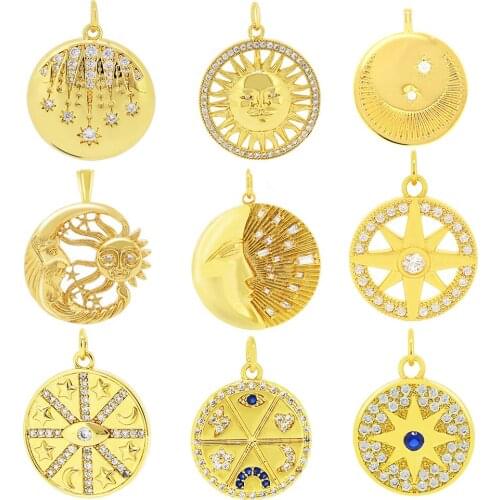 Creative Copper Pendant Color Diamond Love Saint Nymphs Necklace Key Chain Pendant Temperament Gentle And Elegant