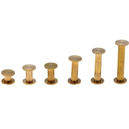 DIY Craft Brass Screw Screw Cloth Pure Copper Wealth Cloth H Buckle Welding Screw Screw Into COINS