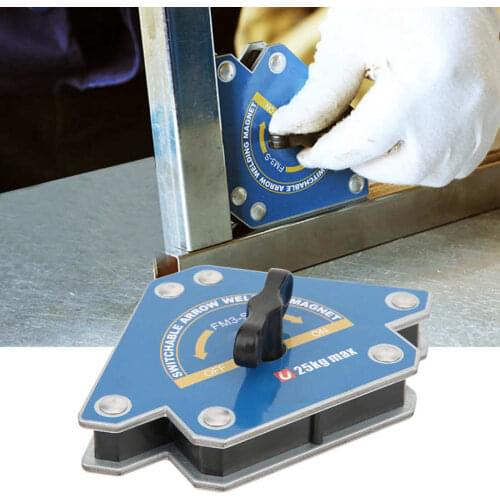 Magnetic Welding Locator Switchable Arrow Welding Positioner Magnet Auxiliary Weld Fixture Suction 15-20kg FM3-S