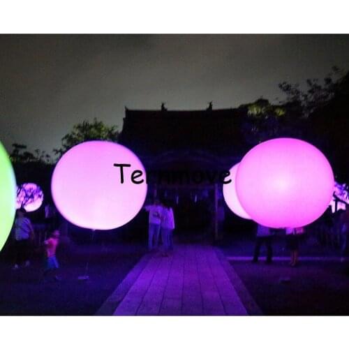 Flashing Led light balloon Party decorations inflatable beach ball Anniversary party supplies inflatable PVC balloon