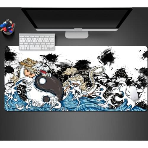 Creative Chinese Style Best-Selling Mouse Pad Advanced Natural Rubber Washable Custom PC Game Non-Skid Mat Large Edge Pad
