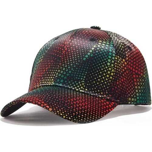 Pop Gradual Light Spot Neon Snapback Baseball Trucker Hat Flare Facula Plage Python Skin Pitone American Snake Boa Vocal Concert