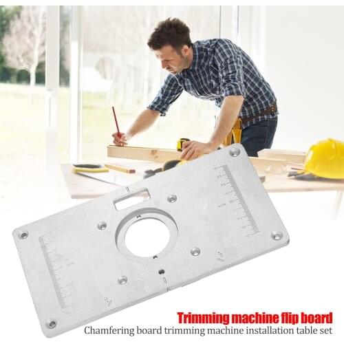 Carpenter Router Table Insert Plate Woodworking Benches Table Saw Wood Plate Set for Household Wooden Accessories