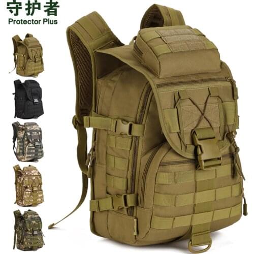 Tactical Backpack Protector Plus S413 Nylon 40L Sports Bag Camouflage Military Trekking Pack Outdoor Hiking Bag