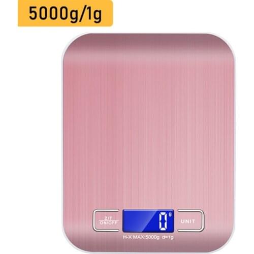 Slim Electronic Kitchen Digital Scale 5kg/1g 10kg/1g Weight Weighing Balance Gadget Durable Metal Platform Cooking Tools