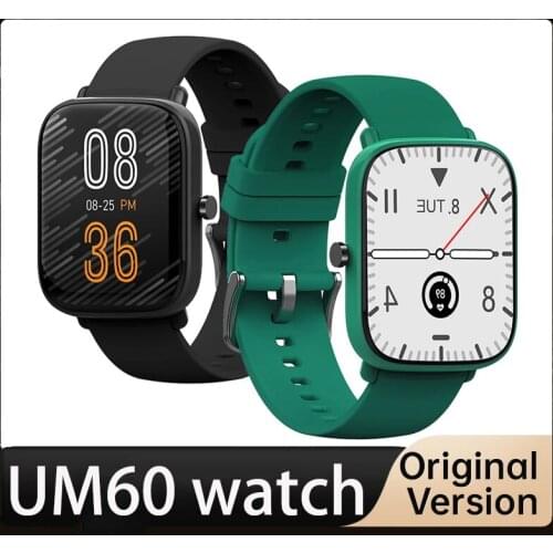 Um60 Smart Watch 1.69'' Touch Ultra Thin Screen Men Women Sports Fitness Tracker Ip67waterproof pk xiaomi band 6 huawei band 6