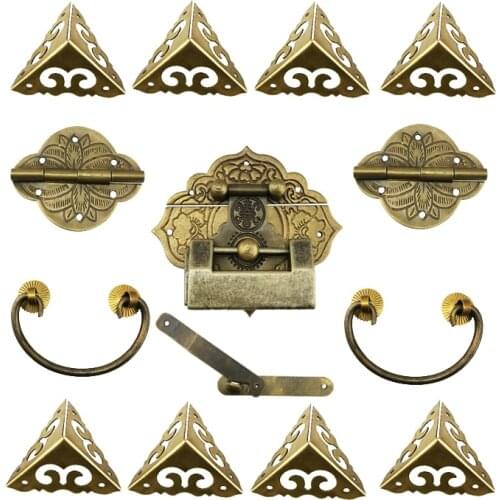 The whole package copper hardware for wooden wine box