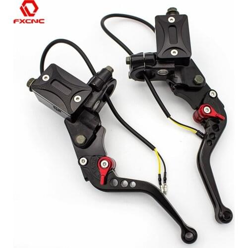 High Quality 50cc-300cc Motorcycle Master Cylinder Hydraulic Reservoir Brake Clutch Lever with Line Motorcycles Accessories