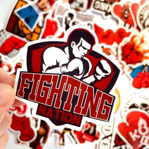 10/50PCS boxing Graffiti Stickers for Laptop Skateboard Luggage Motorcycle Waterproof Decal Sticker Toy
