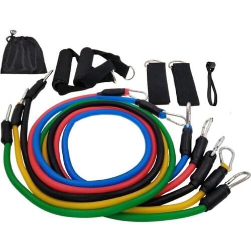 11pcs Professional Available Pull Up Assist Bands Body Building Yoga Exercise Body Ankle Fitness Resistance Loop Brace Support