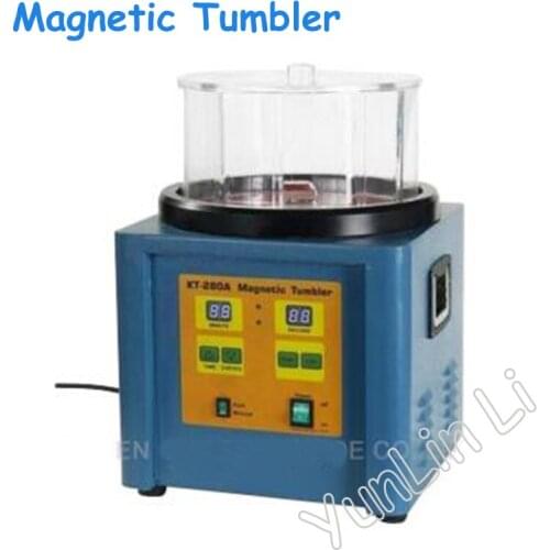 110V/220V Electric Polisher 1100g Ferromagnetic Powerful Magnetic Tumbler Powerful Magnetic Polishing Machine KT-280
