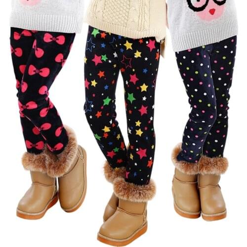 Girls Pants Winter Autumn Fall Kids Fashion Thick Warm Children Clothes Leggings