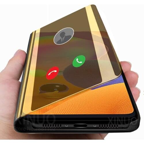 Case for Samsung Galaxy A31 A51 A71 A21S smart flip Mirror cover for Samsung A50 A41 A11 A01 A 51 71 stand book protector covers