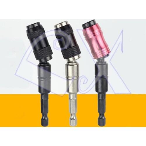 Electric drill rotation angle bit magnetic universal connecting rod hexagonal handle extension rod electric drill bit lengthened