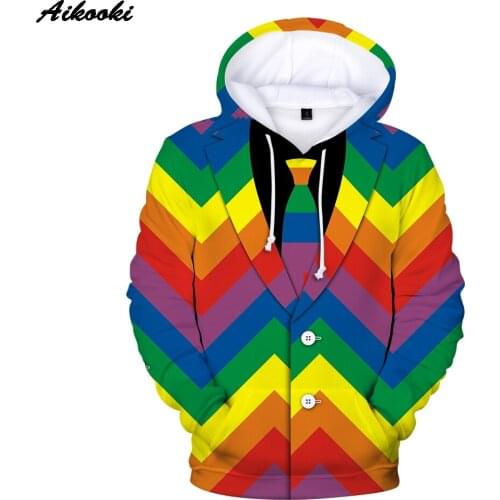 Fake Suit Tie 3D Hoodies Sweatshirts Male Street Wear Popular Clothes Suit Tie Hoodie Comfortable Pullovers Casual Outwear