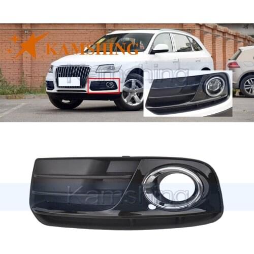Kamshing For Audi Q5 2013 2014 2015 2016 2017 Front Bumper Fog Light Hood Trim Cover Foglight Frame Fog Lamp Garnish Frame