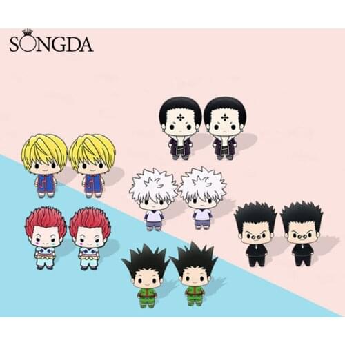 Classic Anime Hunter X Hunter Earrings Acrylic Figures Art Photo Resin Epoxy Earring For Fans Kids Girl Jewelry Gift Accessories