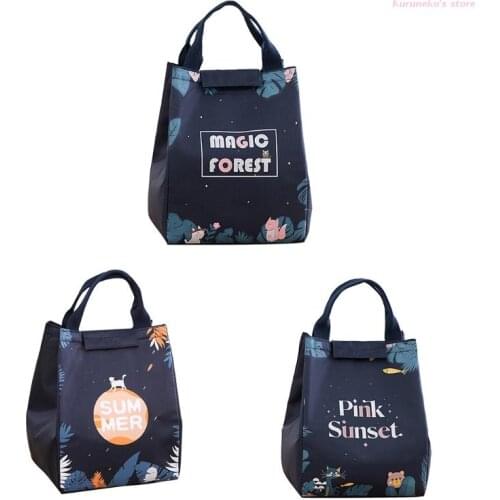 Neko Fashion Meal Prep Lunch Box Organizer Lunch Cooler Bag Aluminum Film Office Work School Beach Hiking Picnic Fishing