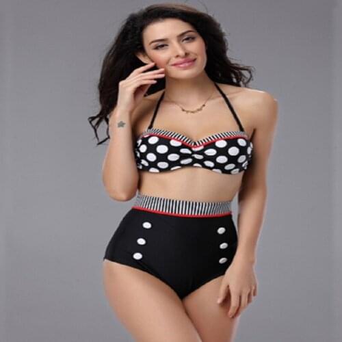 Kophia 2018 Big Sale Sexy Print Color Swimwear Bikini Set Two Piece Paded Bathing Suits High Waist Women Swimsuit