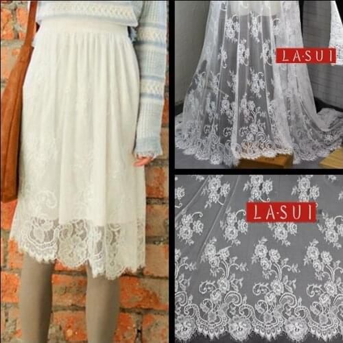 LASUI 1.5m*3 m Eyelash lace Accessories Eyelashes Lace Diy good-looking Clothing Dresses Wedding Background Curtain Fabrics