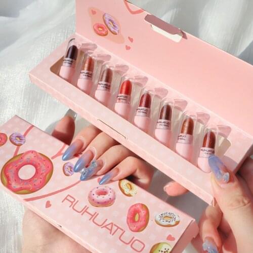 8 Colors/set Matte Eye Shadow Bars Easy To Wear Waterproof Sweatproof for Eyes Silkworm Face Beauty Make-up Gift for Beginner