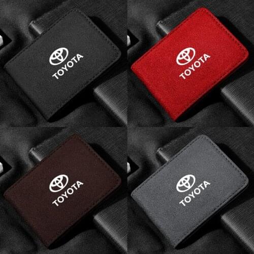 Fashion Fur Drivers License Set Motor Vehicle ID Card Holder Pack For Toyota Multi-function Mens And Womens Travel Wallet