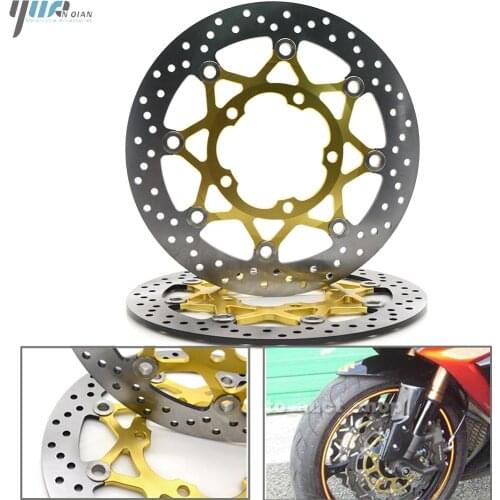 Motorcycle Stainles Steel Front Floating Brake Disc Rotors For SUZUKI GSXR600 GSXR750 GSX-R GSX R 600 750 2006-2010 2009 2008 07