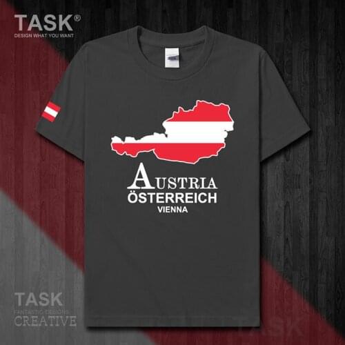 Austria Austrian AUT Vienna mens t shirt new Tops t-shirt Short sleeve sweatshirt national team country map summer Fashion 50