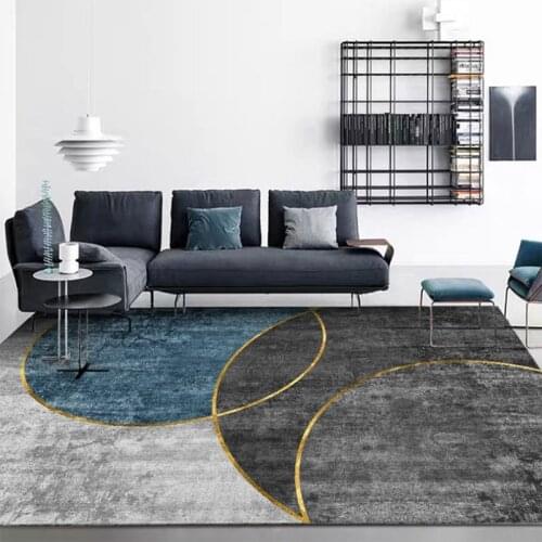 Modern Stripe Geometric Carpet for Living Room Kids Play Parlor Mat Home Decor Tatami Sofa Table Area Rugs Polyester Floor Mat
