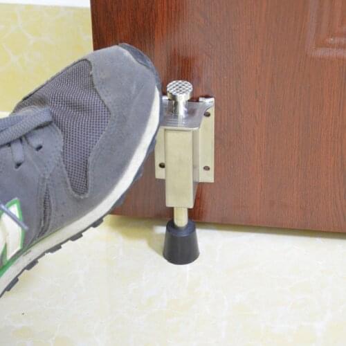Stainless Heavy Doors Stopper Door Stoppers For Kickdown Deurstopper Doorstop Exterior Door Stopper Home Floor Door Stop