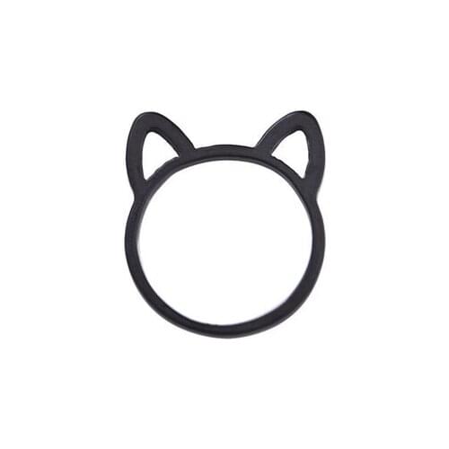 New fashion Simple creative design hollow kitten ring For Women girl Accessories jewelry wholesale