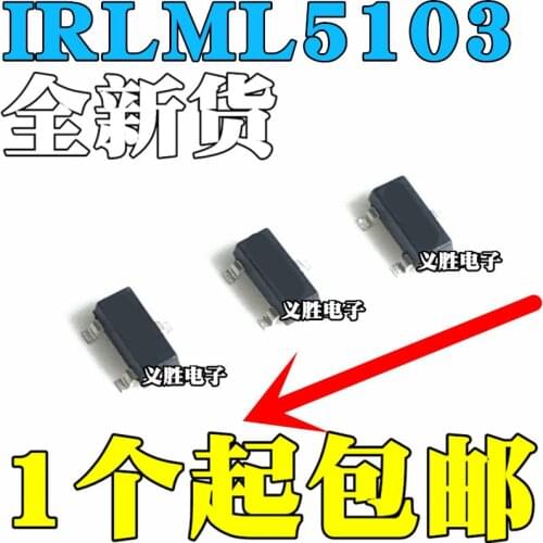 New and original IRLML5103TRPBF SOT-23 P -30V/-0.76A MOSFET Single p-channel power field effect