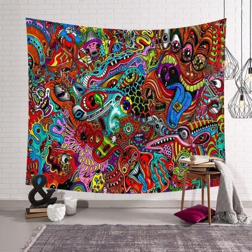 New Polyester Hippie Mandala 3D Tapestry Abstract Art Wall Hanging Tapestry Dormitory Family Bedroom Living Room Decorcraft 002