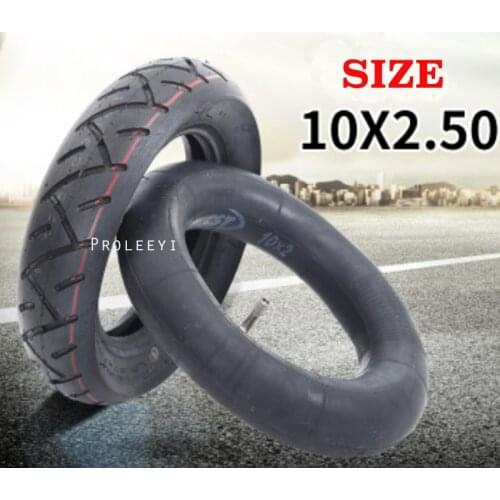 Universal 10 Inches Pneumatic Tire Tyre Wheel for Electric Kick Motor Scooter with Inner Tube 10x2.5 Inflatable Tyre Durable