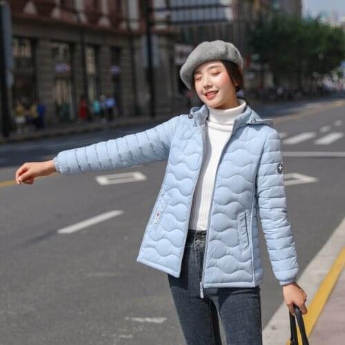 Down jacket women 2020 new small jacket female short thin cotton-padded jacket fashion winter coat women parkas female ZJP1906