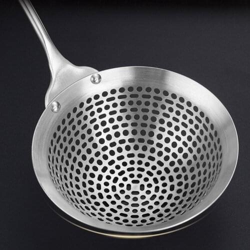Stainless Steel Skimmer Strainer Colander Mesh Deep Fryer Oil Frying Scoop Noodles Dumpling Sieve Kitchen Tools Kitchenware
