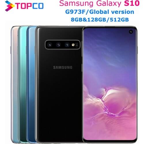 Samsung Galaxy S10 G973F 8GB&128GB/512GB Global Version Unlocked Mobile Phone Exynos 9820 Octa Core 6.1" 16MP&Dual 12MP NFC
