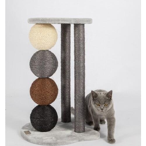 People And Cats Share Solid Wood Stool Sisal Cat Climbing Space Pet Cabin Cat Toy Cat Scratch Plate Cat Climbing Rack Cat Tree