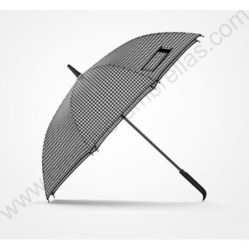 112cm auto open antique anti-thunder fiberglass business windproof Swallow Gird umbrella waterpoof commercial check parasol