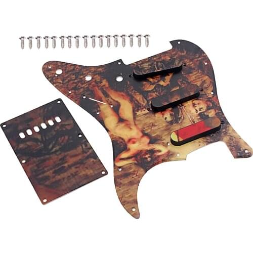 Vintage Style SSS Guitar Pickguard Backplate Protector Electric Guitar Part