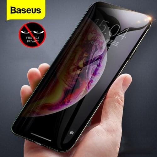 Baseus Privacy Protection Film Screen Protector for iPhone Xs Max Xr X Anti-peep Tempered Glass Protective Cover For iPhone X S