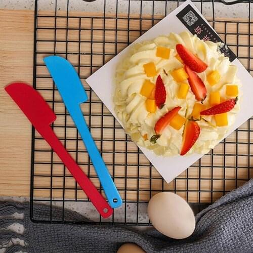 1Pcs Kitchen Silicone Cream Butter Cake Spatula Mixing Batter Scraper Brush Heat Resistant Flexible Silicone Spatulas Cake Tool
