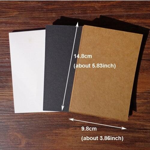 10pcs Blank Kraft Paper Card Sketch Drawing Gift Cards Bookmarks Vintage DIY Graffiti Painted Kraft Paper Postcards