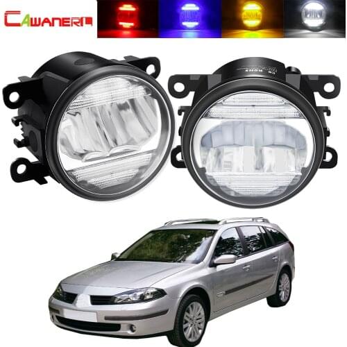 2in1 Fog Light + Daytime Running Lamp For Renault Laguna 2 3 2001-2015 Car Front Bumper Fog Light Assembly DRL 30W 8000LM 12V