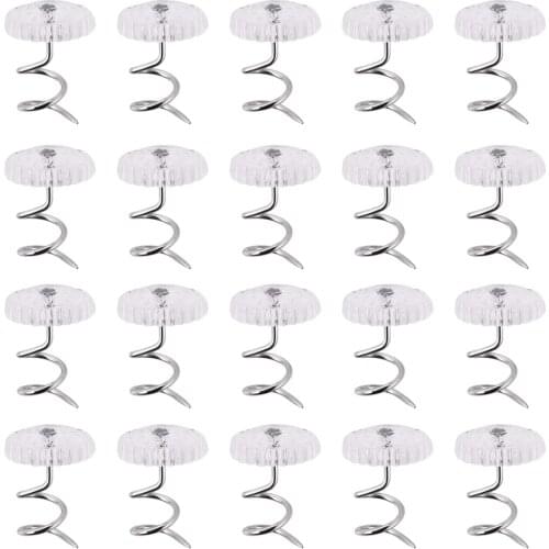 20er-Set Car Roof Repair Fabric Upholstery Screw Twist Pin For Headliner Soft Ceiling Clear Heads Twist Pins Fixed Fastener