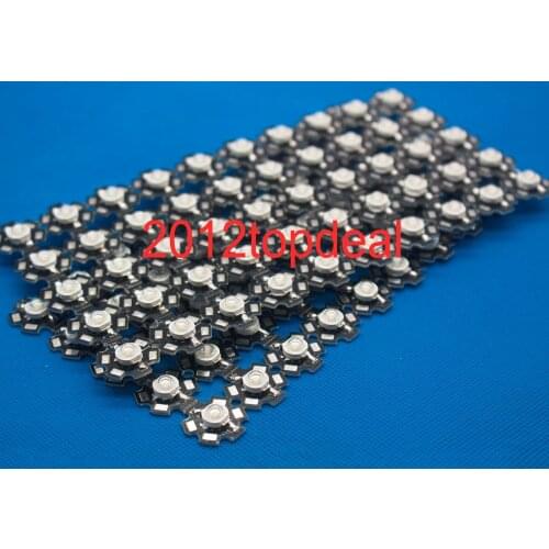 5 10 20 50 100pcs 1w 30mil 3w 32mil EPISTARS Royal Blue 445nm Blue 460nm LED Bulb Plant Grow Light Lamp With 20mm