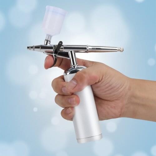 Upgraded Airbrush Portable Mini Air Brush Spray Gun with Compressor Single Action Painting Kits for Cake Makeup Art Nail Model